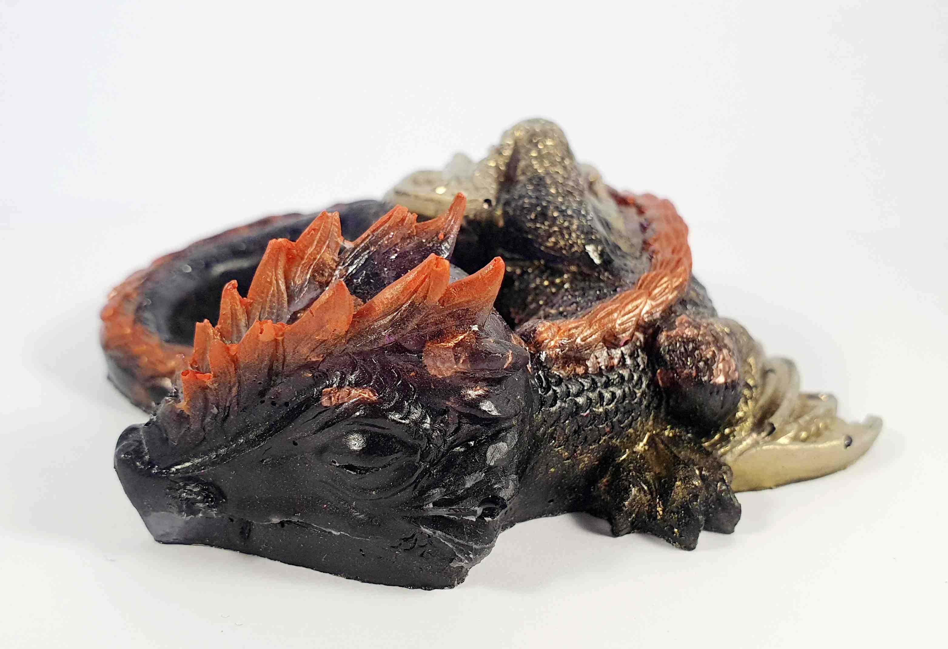 Orgonites, Draken, Groot Zwarte draak met oranje