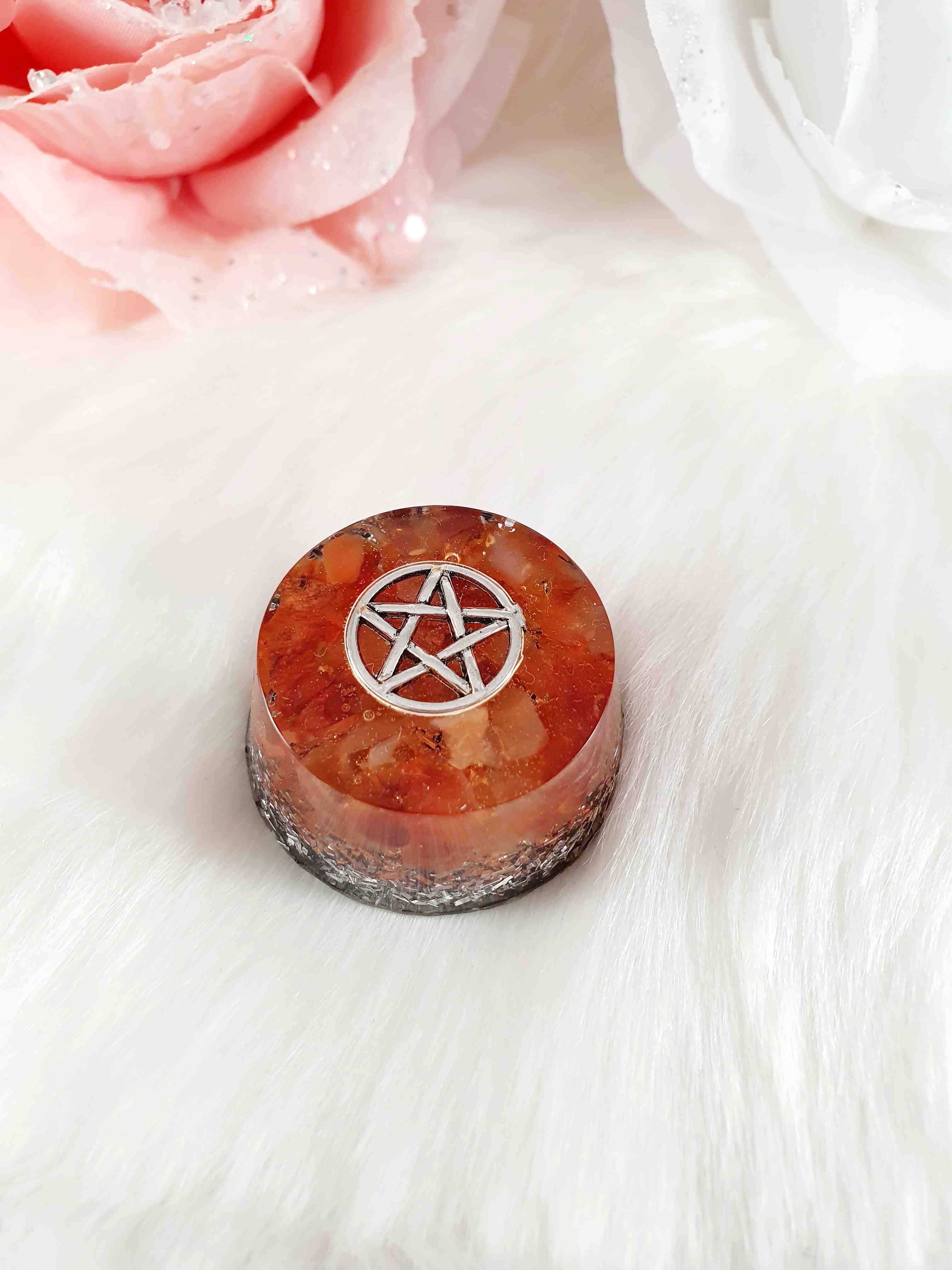 Orgonites, Zak orgonites, Rond Cup Pentagram