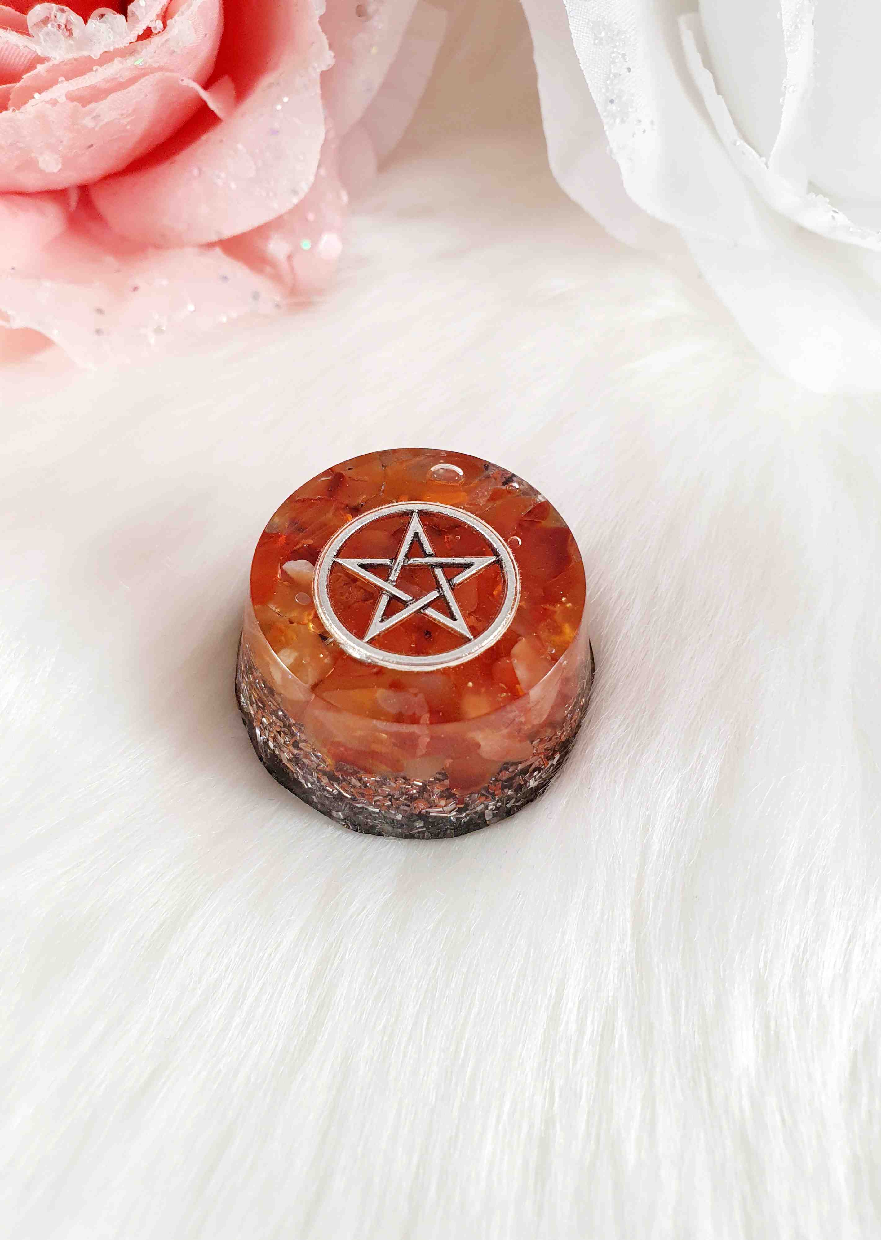 Orgonites, Zak orgonites, Rond Cup Pentagram