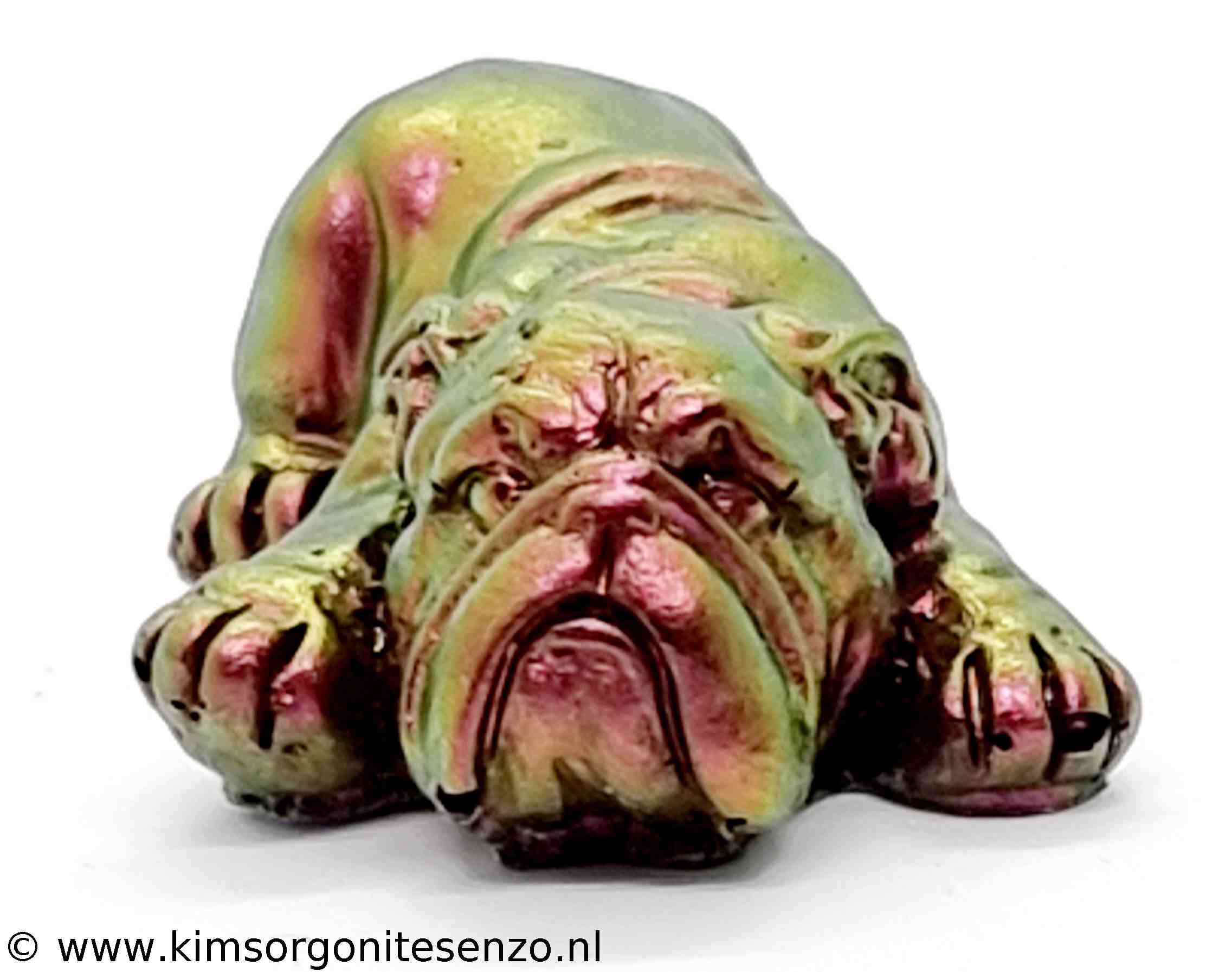 Orgonites, Overige, Bulldog, Mini Engelse Bulldog Mini Bulldog met Zwarte Toermalijn