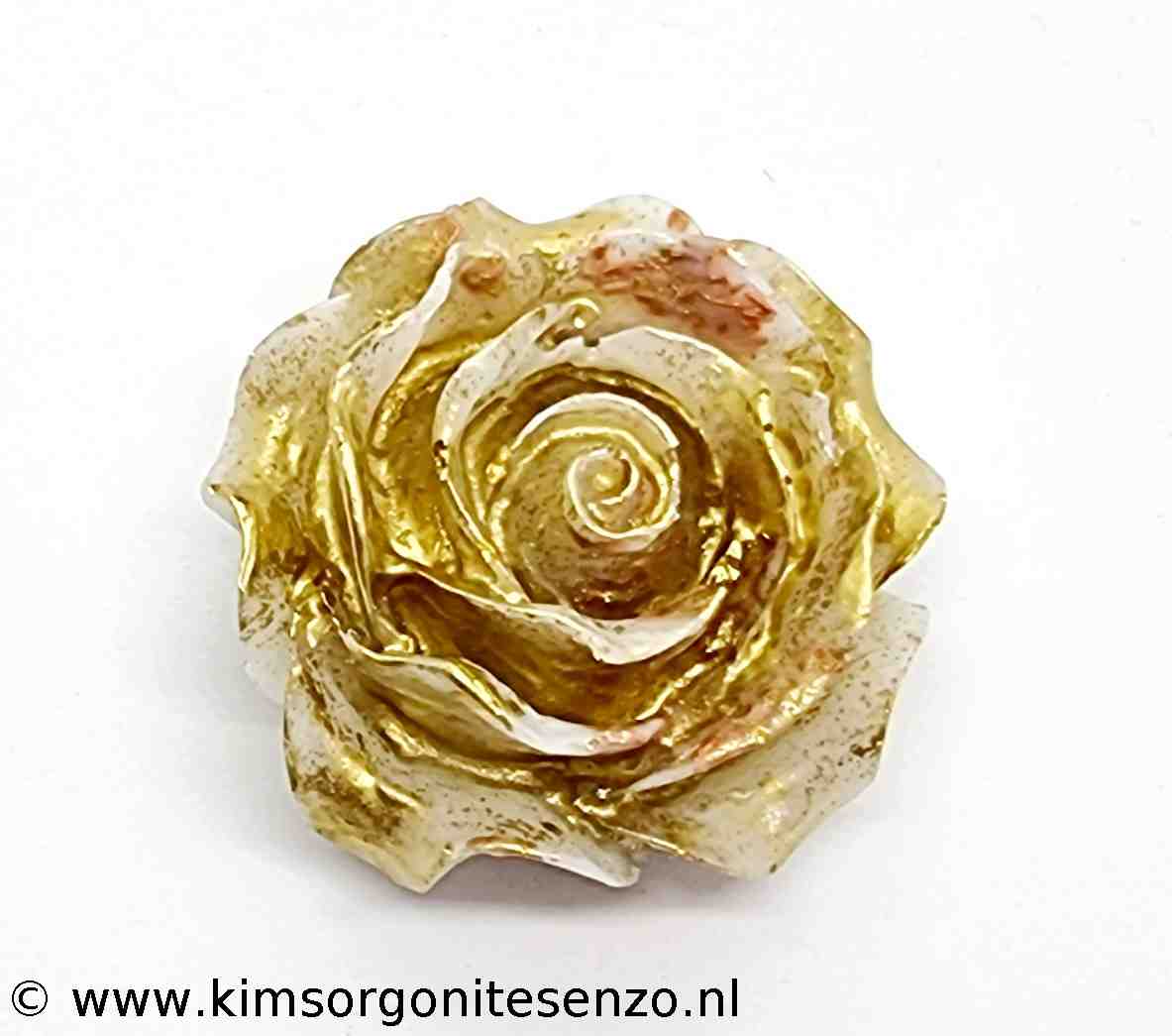 Orgonites, Overige, Rozen, Medium Roos 32 Wit Goud