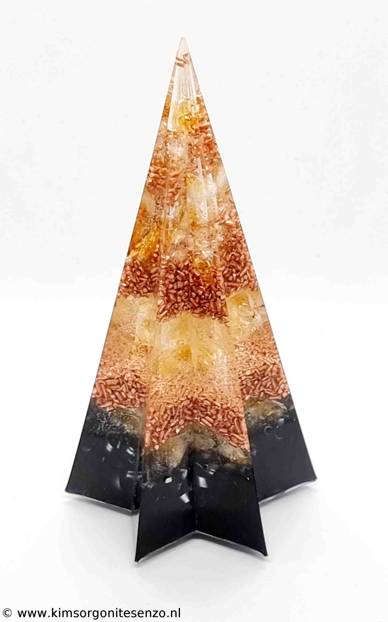 Orgonites, Piramides, Piramide Medium Ster Piramide Stervormig met Citrien