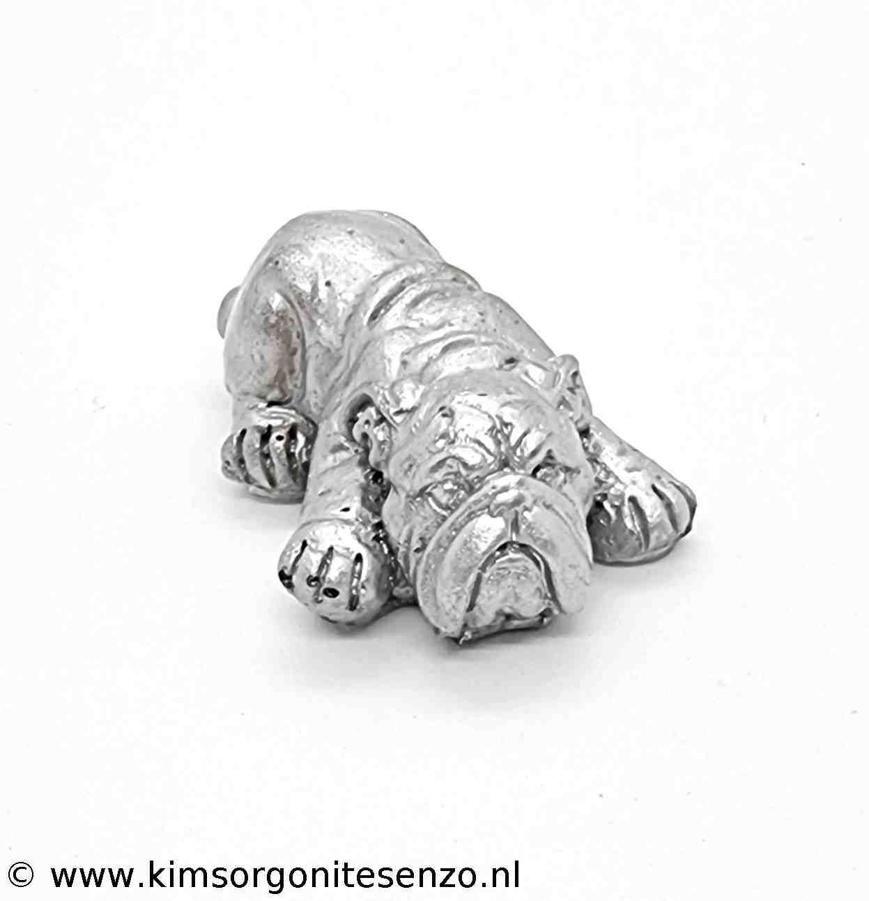 Orgonites, Overige, Bulldog, Mini Engelse Bulldog Mini Bulldog met Rozenkwarts