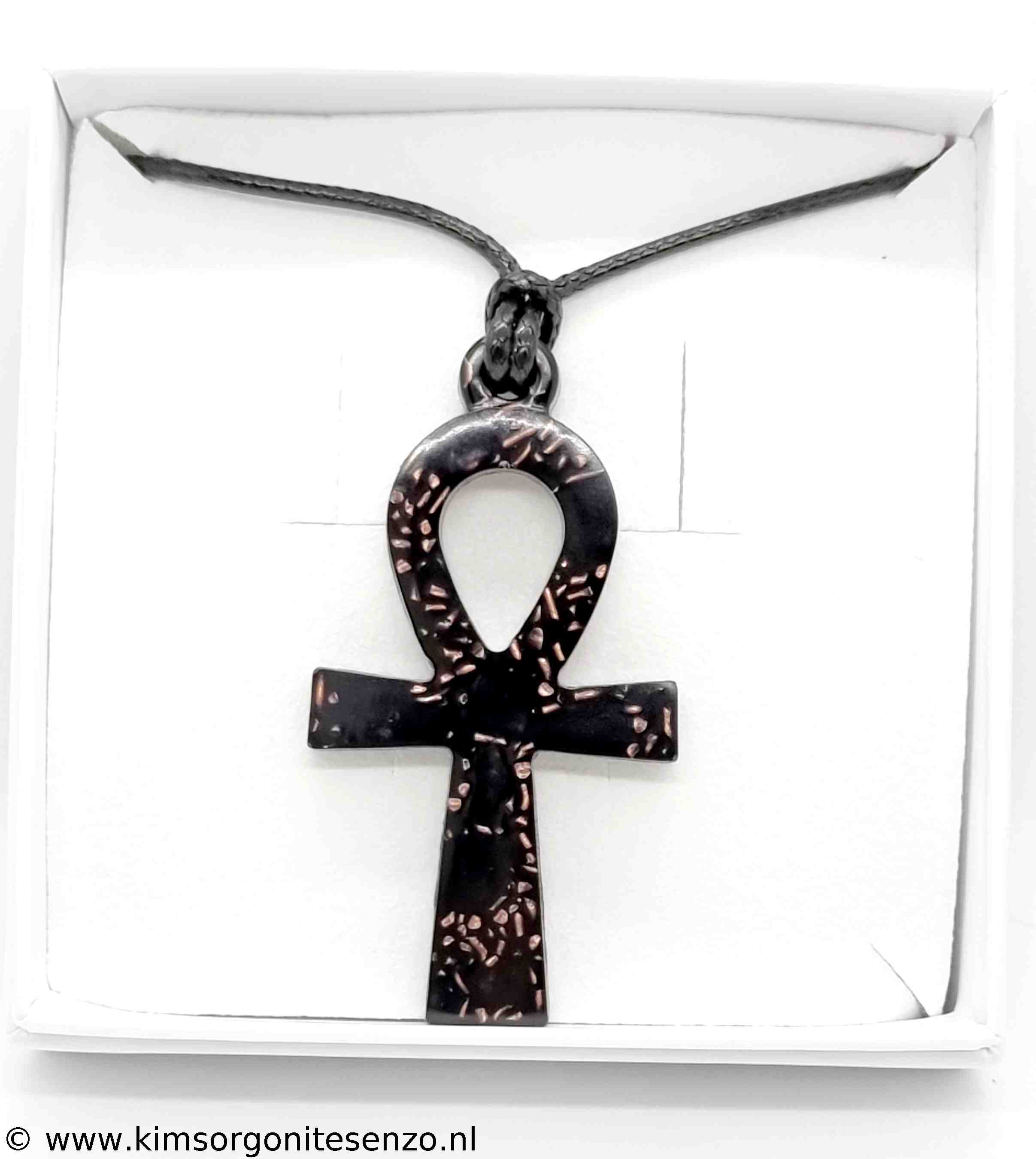 Orgonites, Sieraden, Ketting Ankh Ankh met Amethist