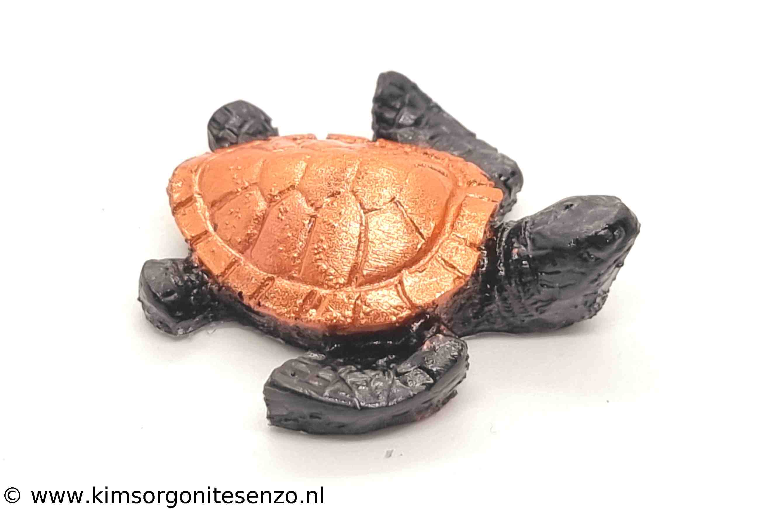 Orgonites, Overige, Schildpadden, Schilpadden Klein Schildpadje met Zwarte Onyx