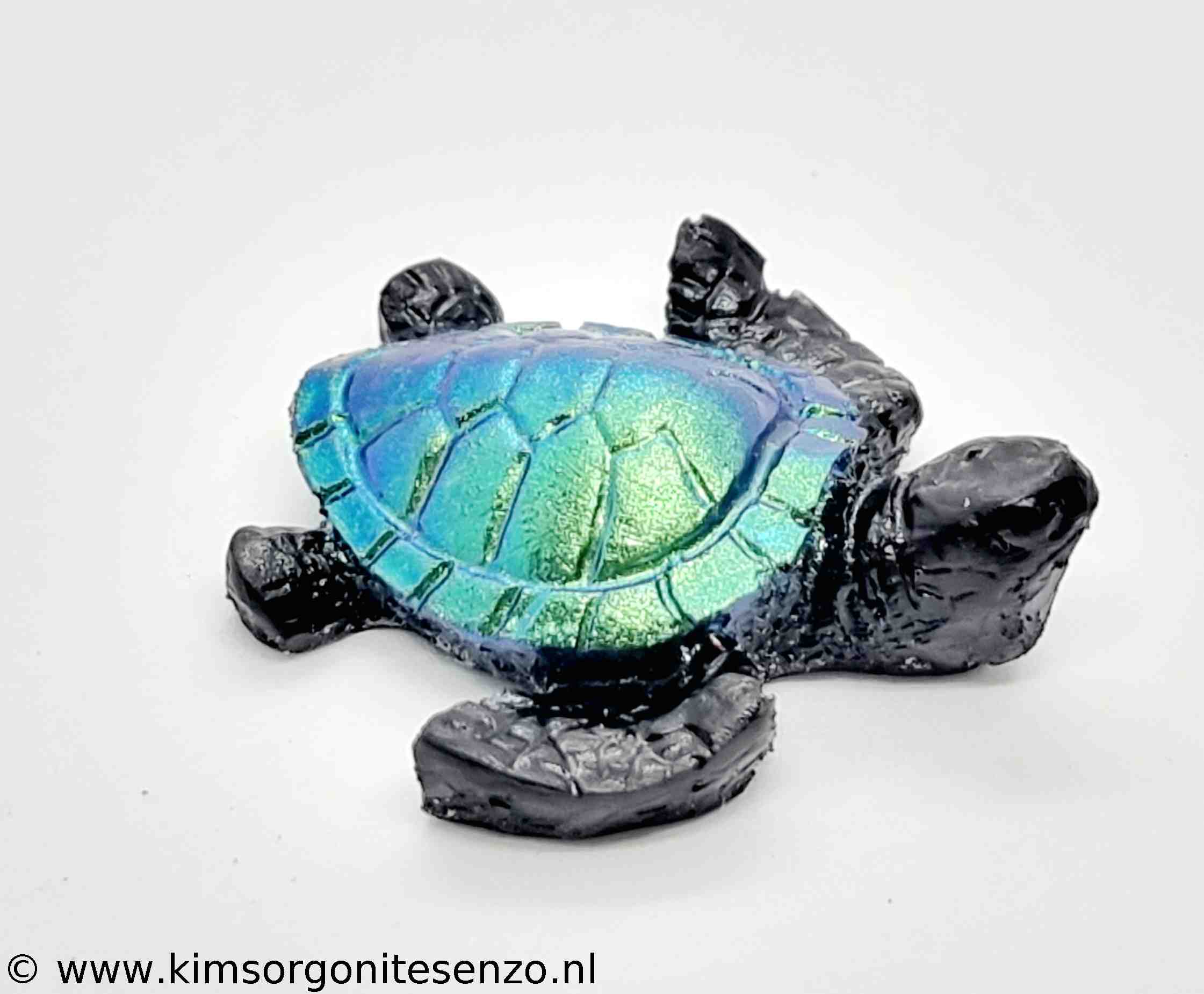 Orgonites, Overige, Schildpadden, Schilpadden Klein Schildpadje met Zwarte Onyx