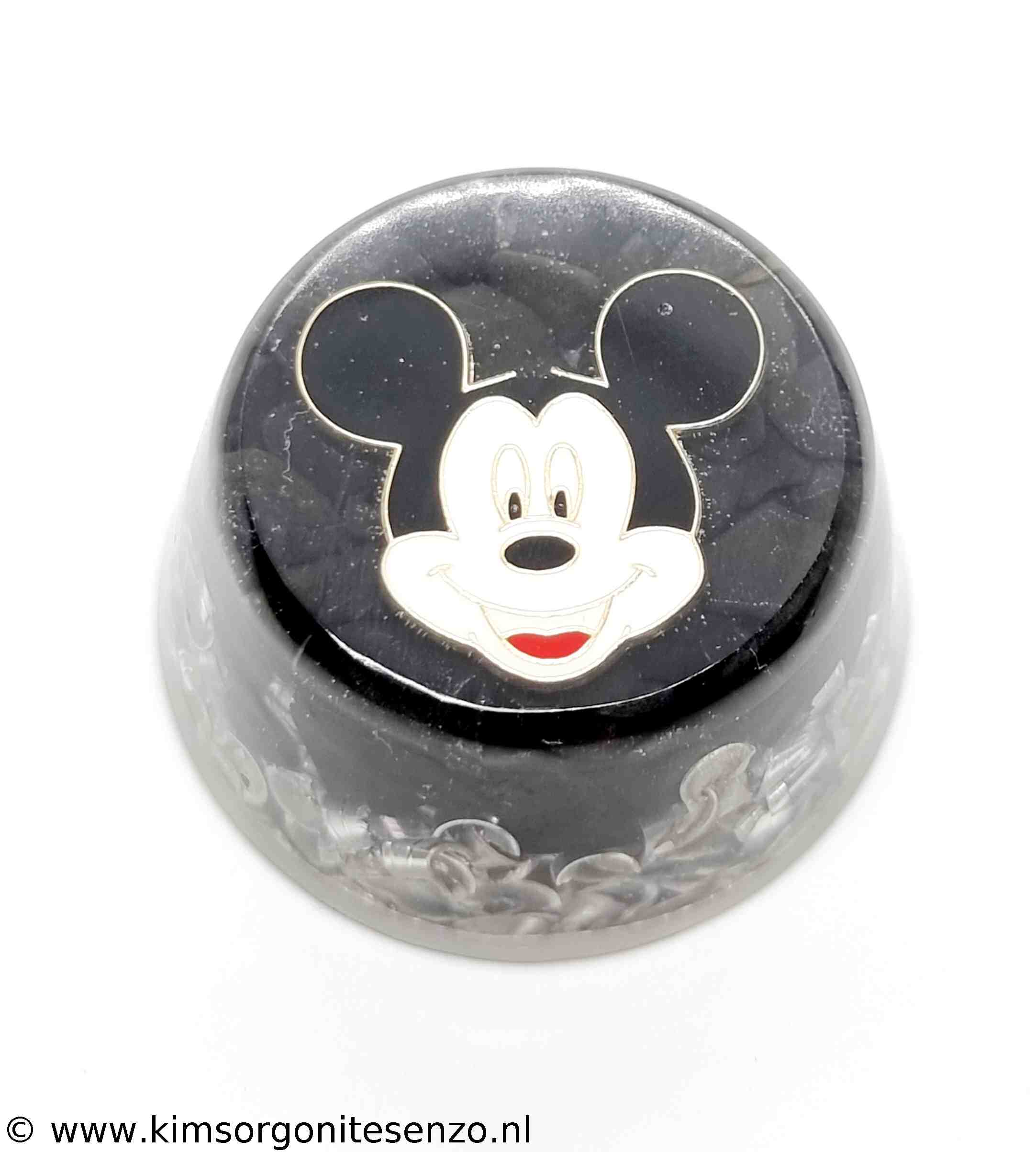 Orgonites, Zak orgonites, Rond Cup Orgonite met Zwarte Onyx