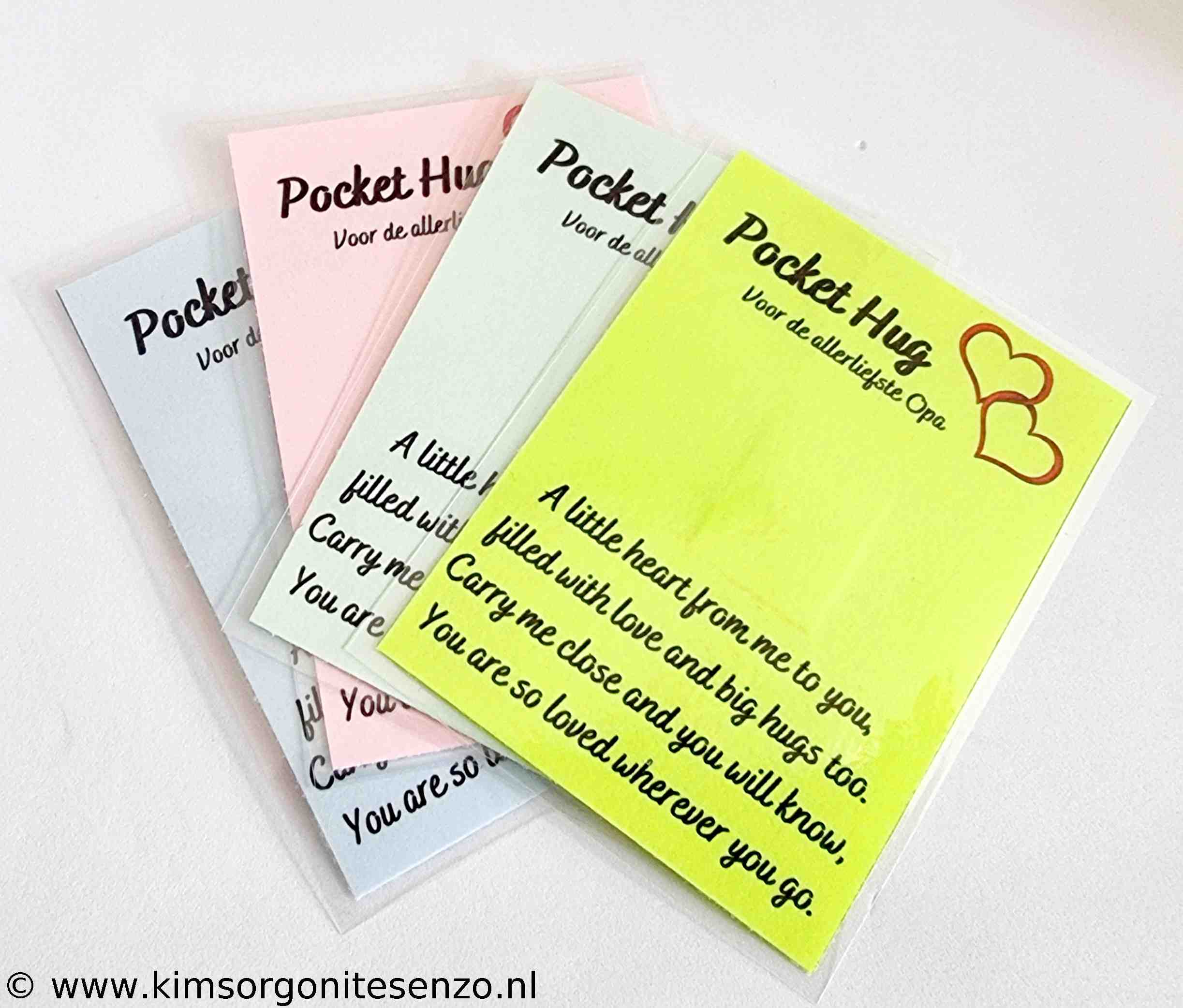 Kaarten, Pockethug Kaartjes Pocket Hug Kaartje Voor de Allerliefste Opa