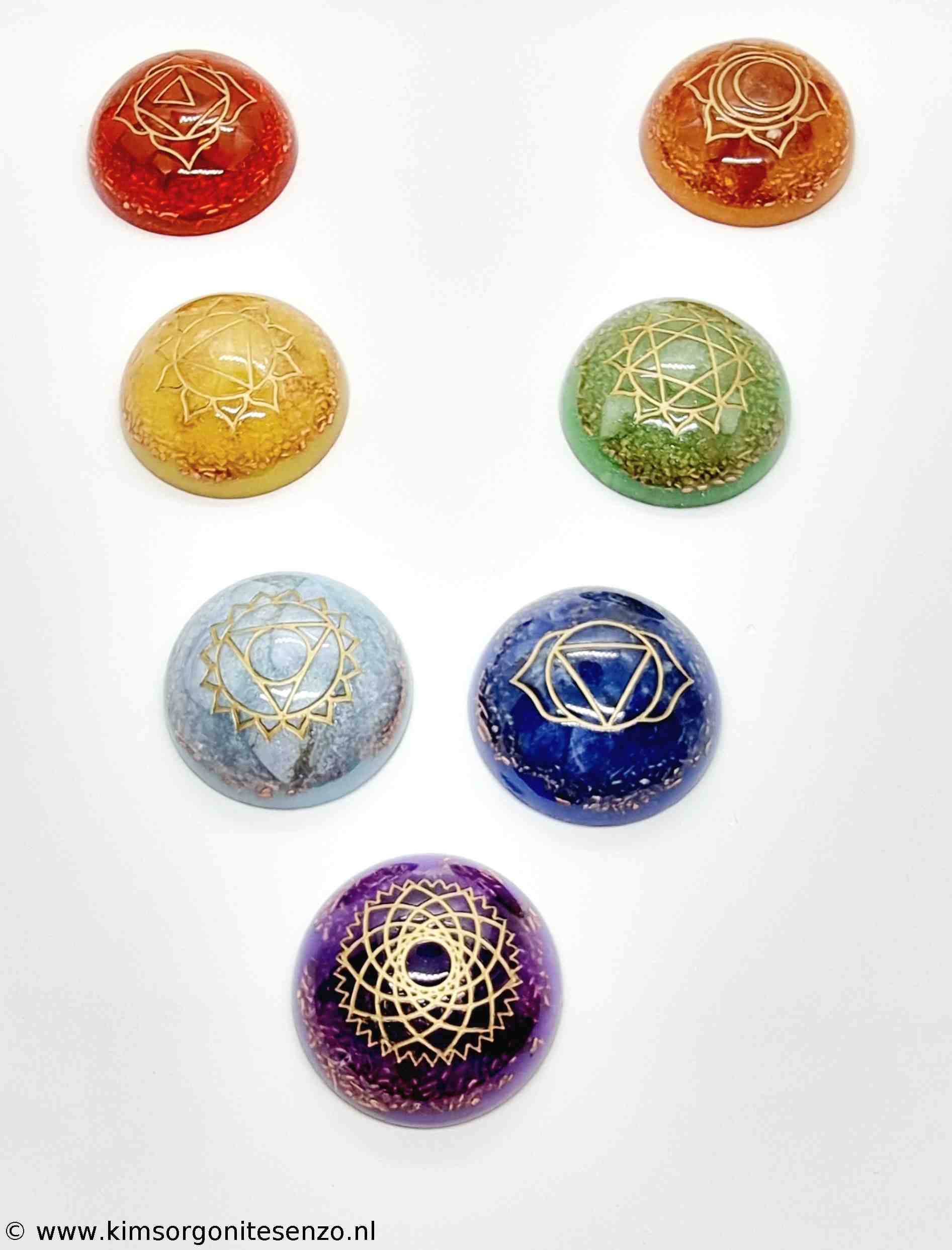 Orgonites, Chakra Sets, Chakra Set Bol Chakra Set Bol