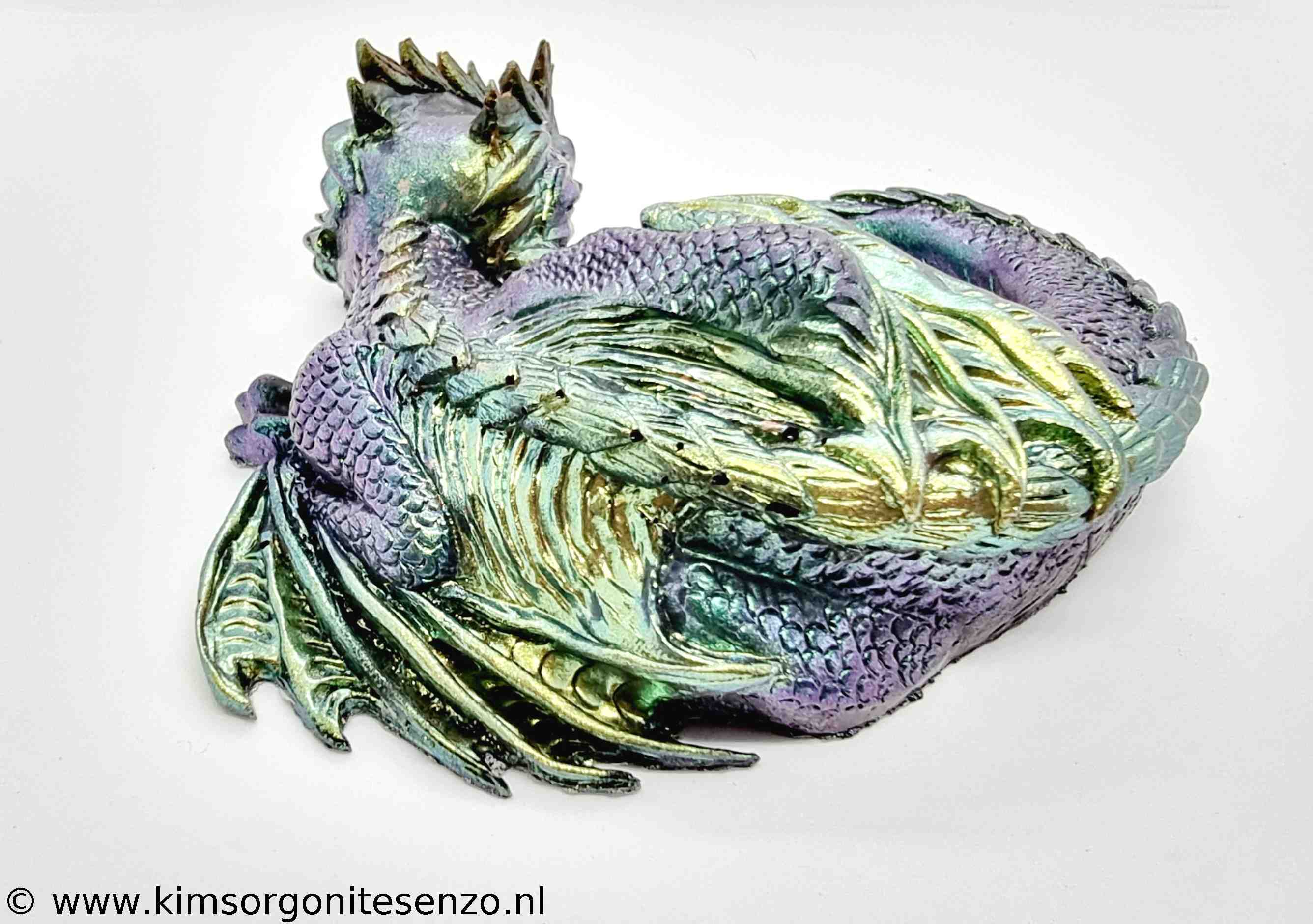 Orgonites, Draken, Groot Draak met Carneool en Groene Aventurijn