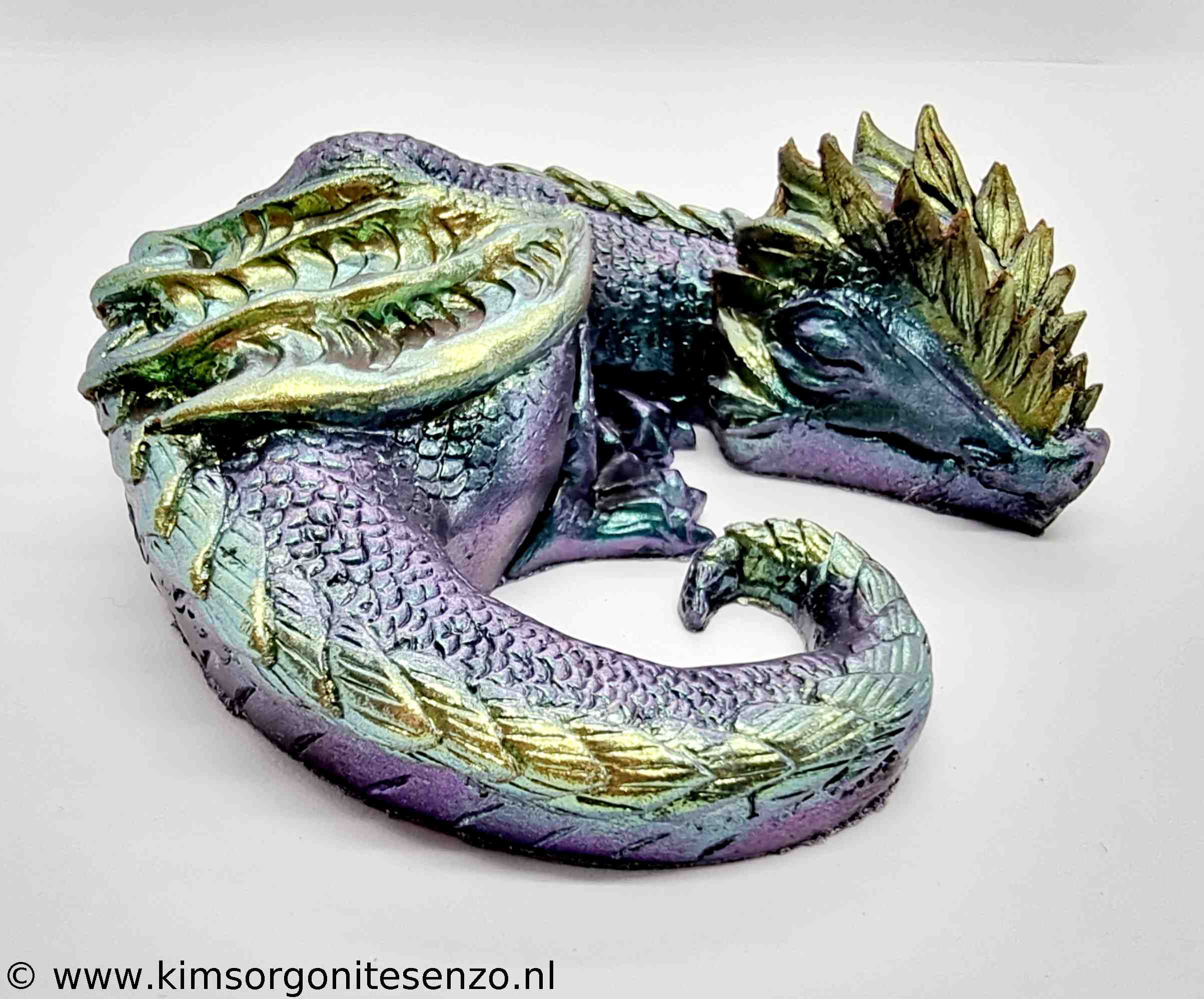 Orgonites, Draken, Groot Draak met Carneool en Groene Aventurijn