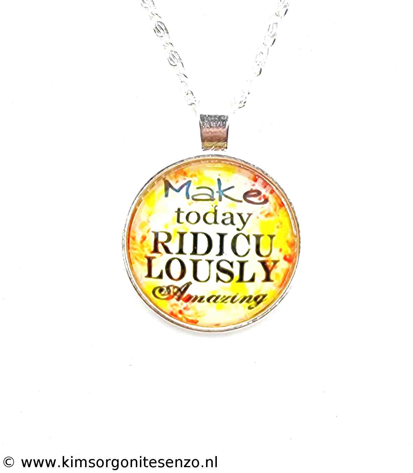 Sieraden, Kettingen, Cabochon Kettingen Quote 03