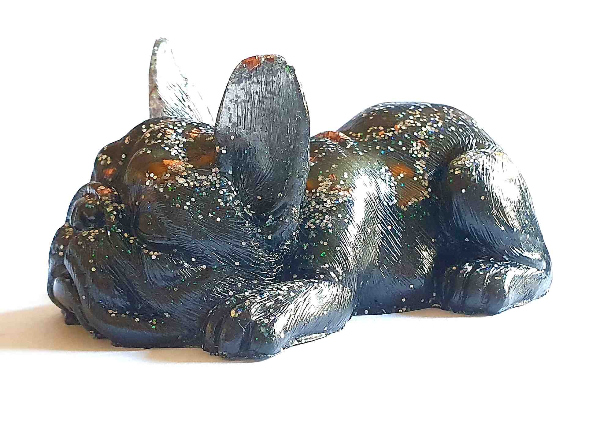 Orgonites, Overige, Bulldog Bulldog zwart met glitter