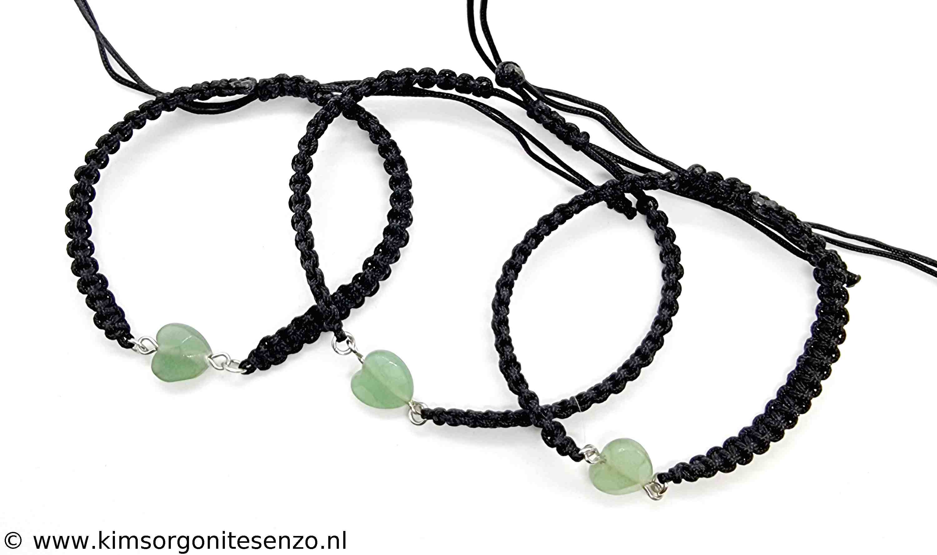 Sieraden, Armbanden, Geknoopte Armbanden met Tussenzetsel 11 Groene Aventurijn