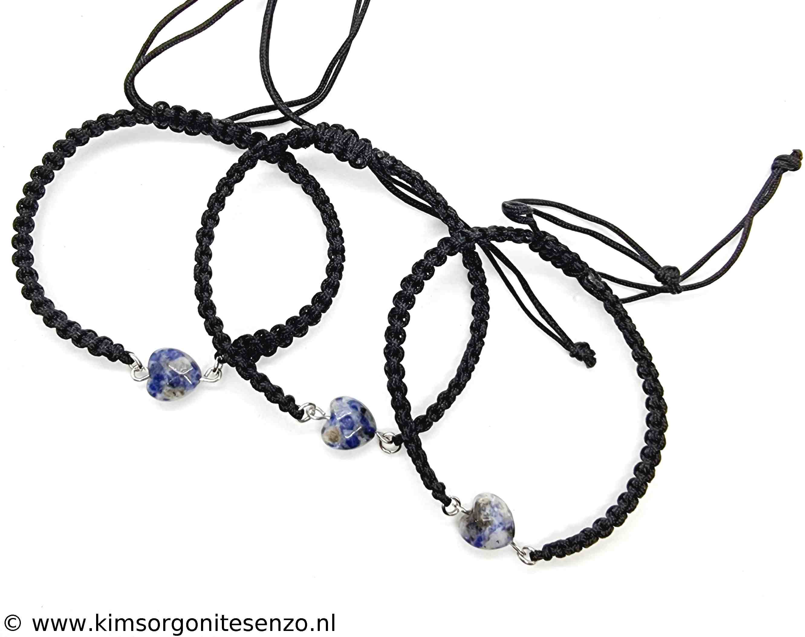 Sieraden, Armbanden, Geknoopte Armbanden met Tussenzetsel 12 Sodaliet