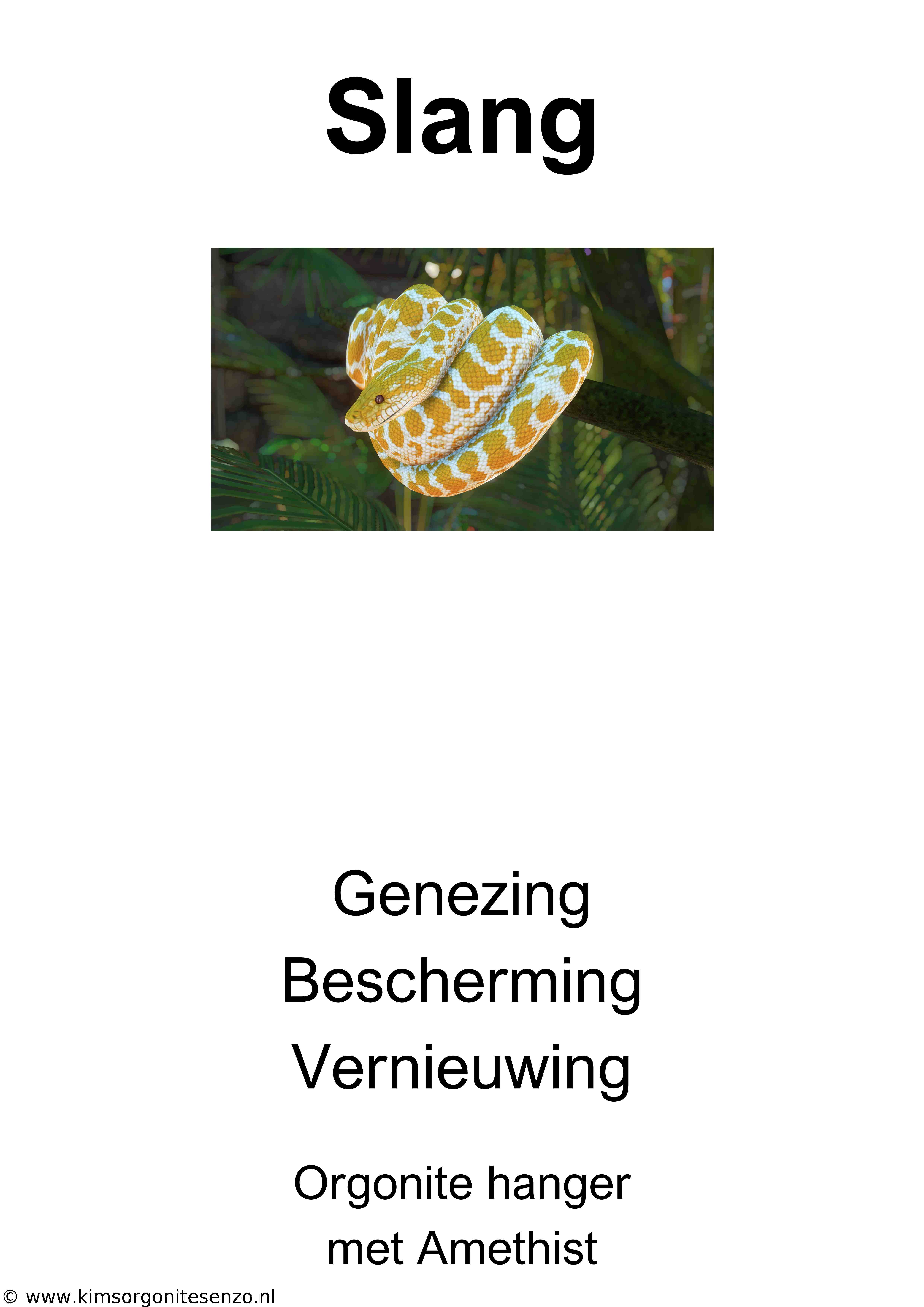 Krachtdier Kettingen 36 Slang