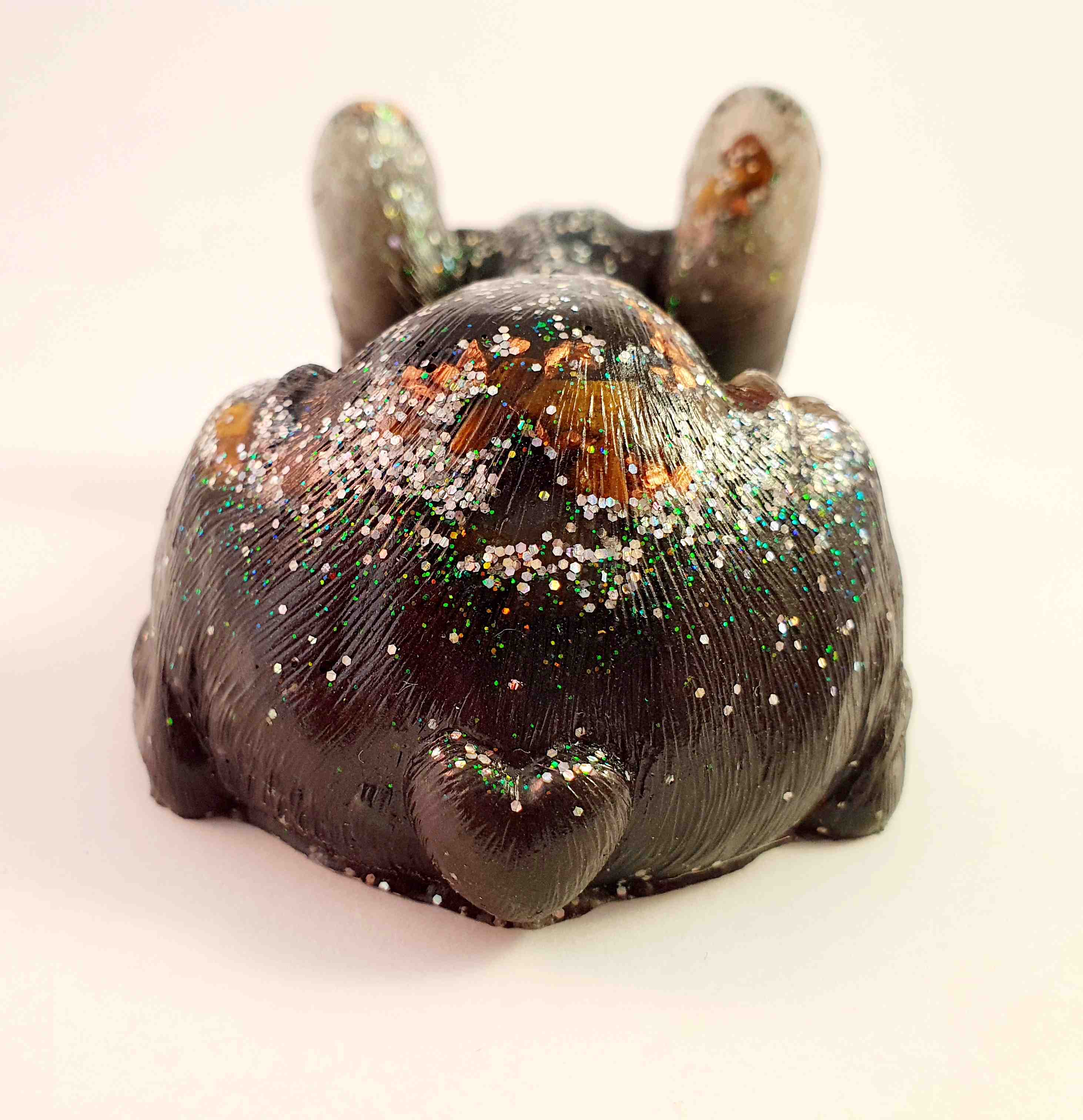 Orgonites, Overige, Bulldog Bulldog zwart met glitter